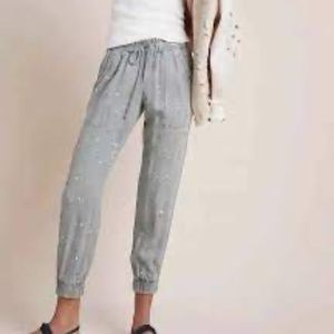 Anthropologie splatter paint joggers